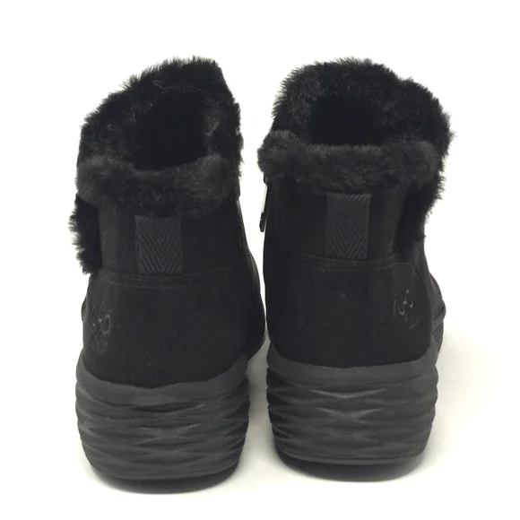 Ryka Nimbus Black Water Repellent Faux Fur Booties Size 9.5M